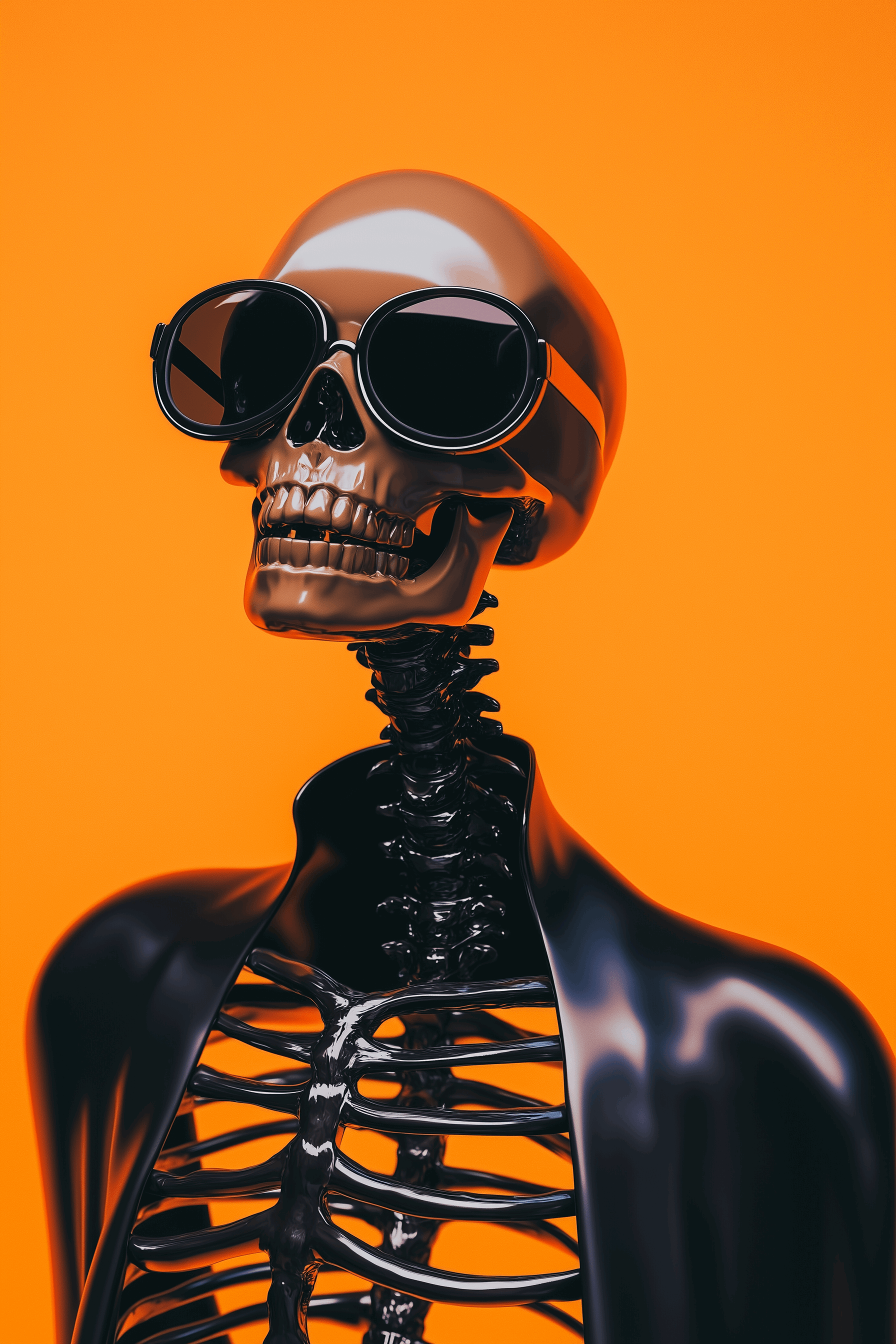 Kokodaac - Vendita all'ingrosso Stampa artistica - Rock & Skull - Stampa su alluminio con teschio lucente0