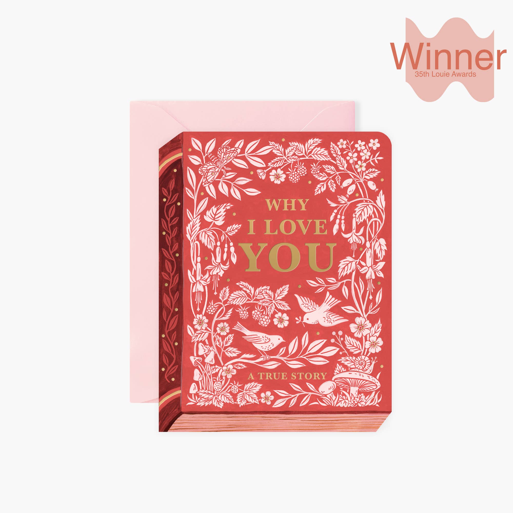 Botanica Paper Co. - Wholesale Valentine's Day Card - WHY I LOVE YOU "BOOK" | Valentine's Day greeting card