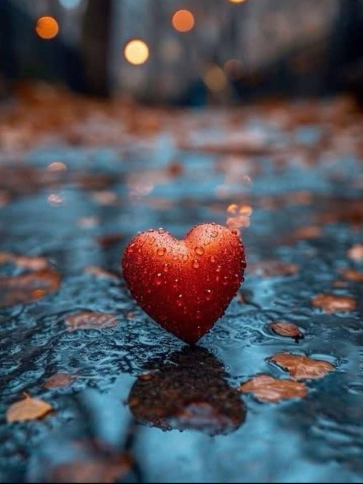 Heart in the Rain – Canvas Wall Art Print for wholesale by StickerMoo