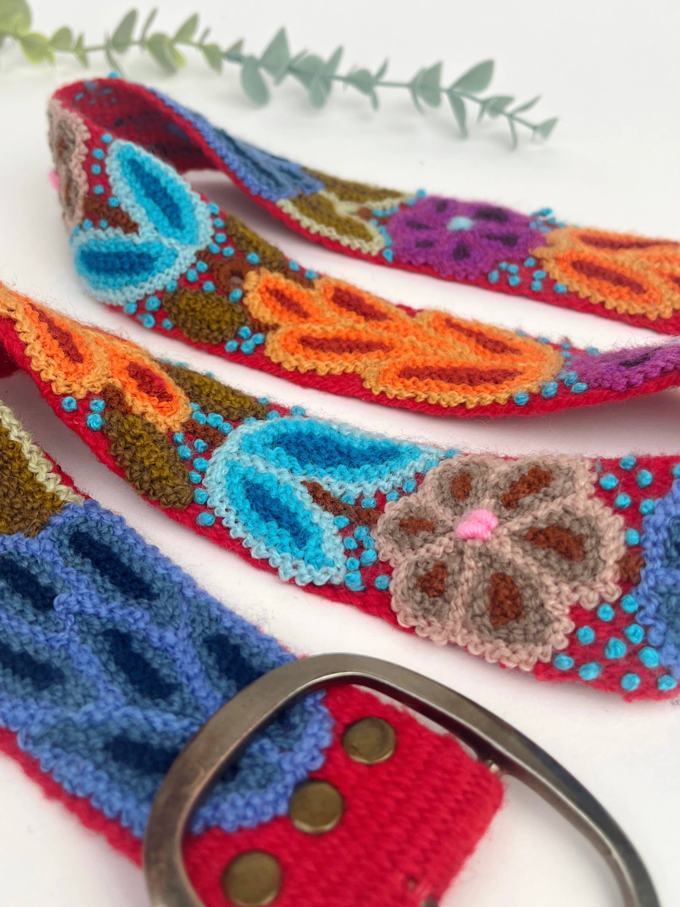 Artesana Love - Vendita all'ingrosso Cintura - Donna - Cintura larga ricamata con tulipani3