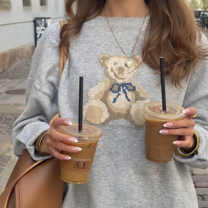 Slouchy Teddy Bear Graphic Cozy Sweater and other Purchase Wholesale teddy. Free Returns & Net 60 Terms on Faire trending on Faire.