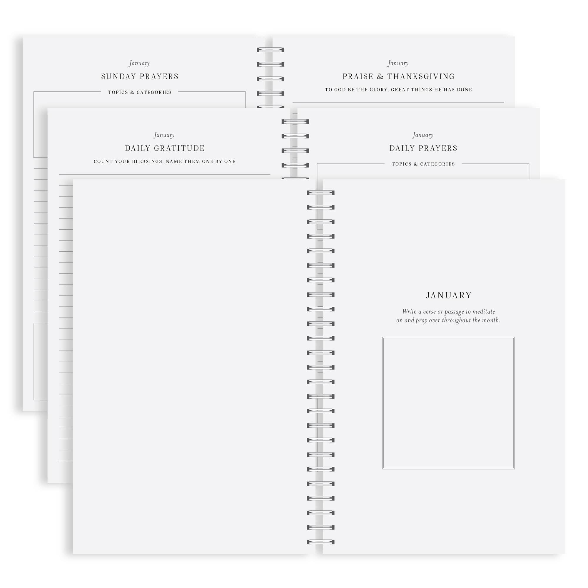 Muscadine Press - Wholesale Journal/Diary - Yearly Prayer Journal, Rose Garden4