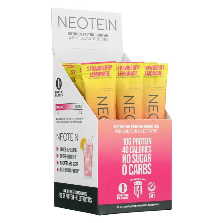 Neotein - Wholesale Powdered health drink - Hydration Drink w/ 10g of Protein, Strawberry Lemonade2