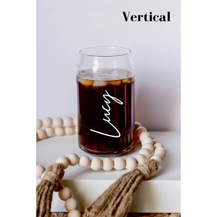 CraftsCornerCa - Wholesale Drinking Glass/Cup - Custom Iced Coffee Beer Can Glass3