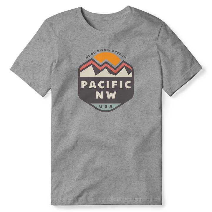 Sun over Mountain Stamp Soft Tri Blend Tee for wholesale by Direction Apparel