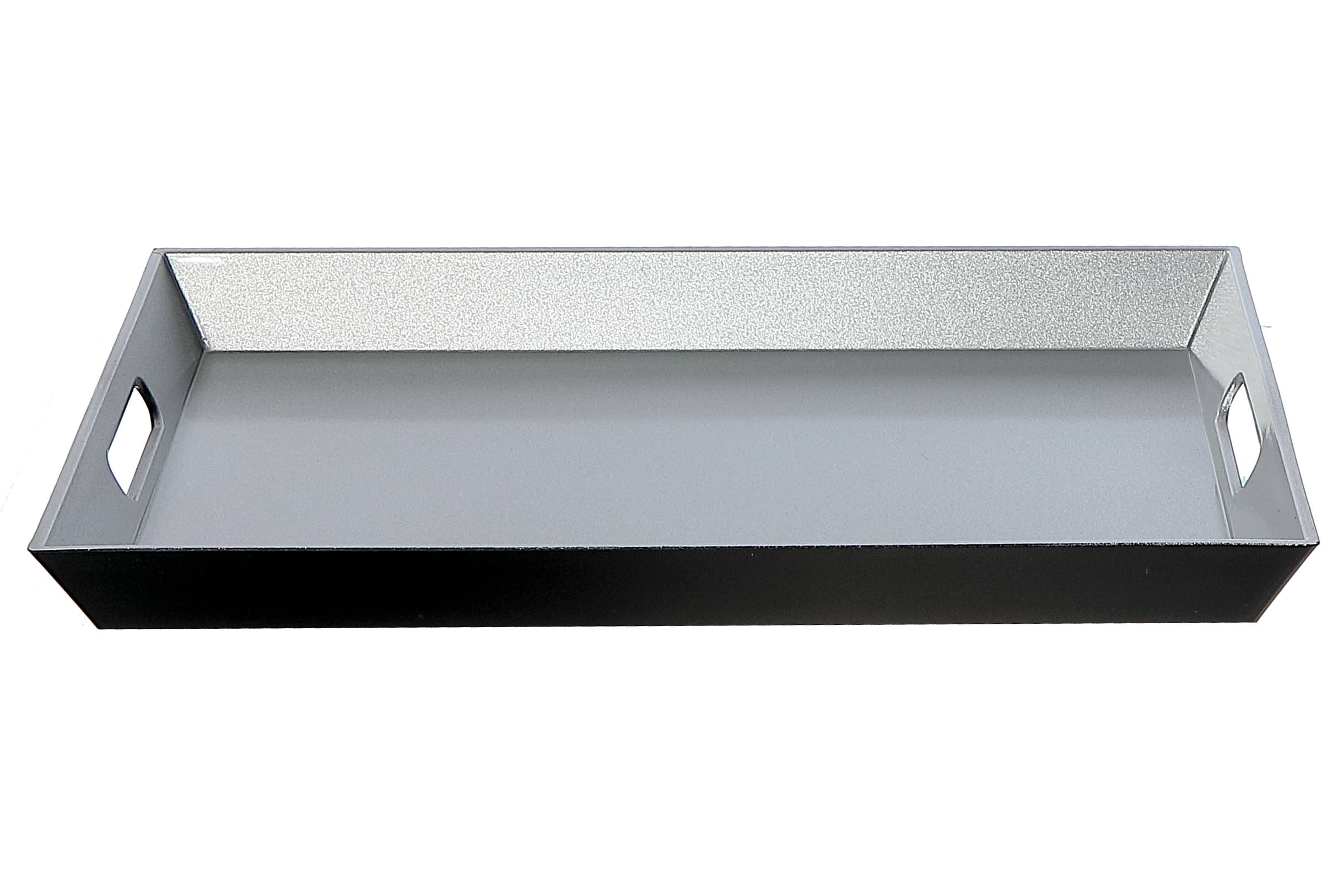 IH Casa Decor - Wholesale Serving Tray - RECT. SERVING TRAY WITH HANDLE (SILVER)0