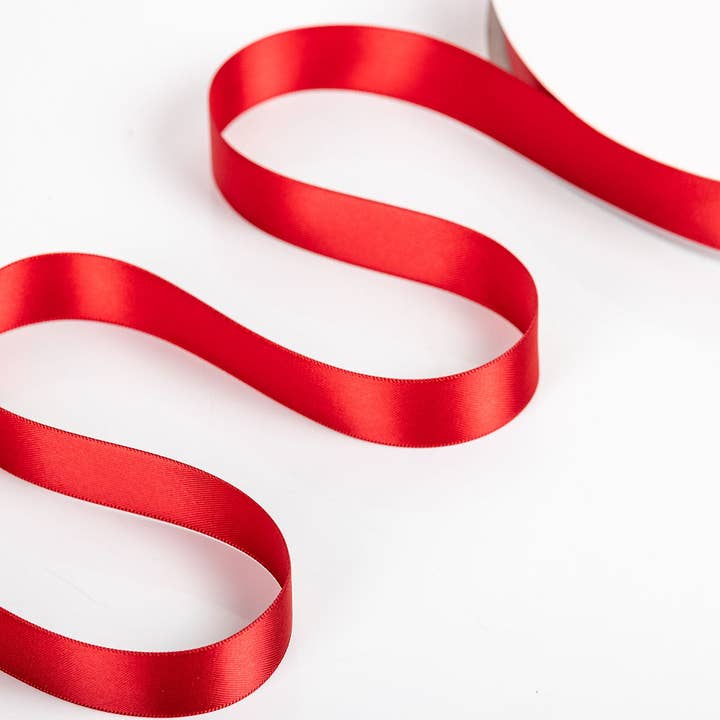 Little Ribbon Shop - Wholesale Ribbon - Gift Wrapping - Ruby 126 Double Faced Satin Ribbon 100-Yard Roll1