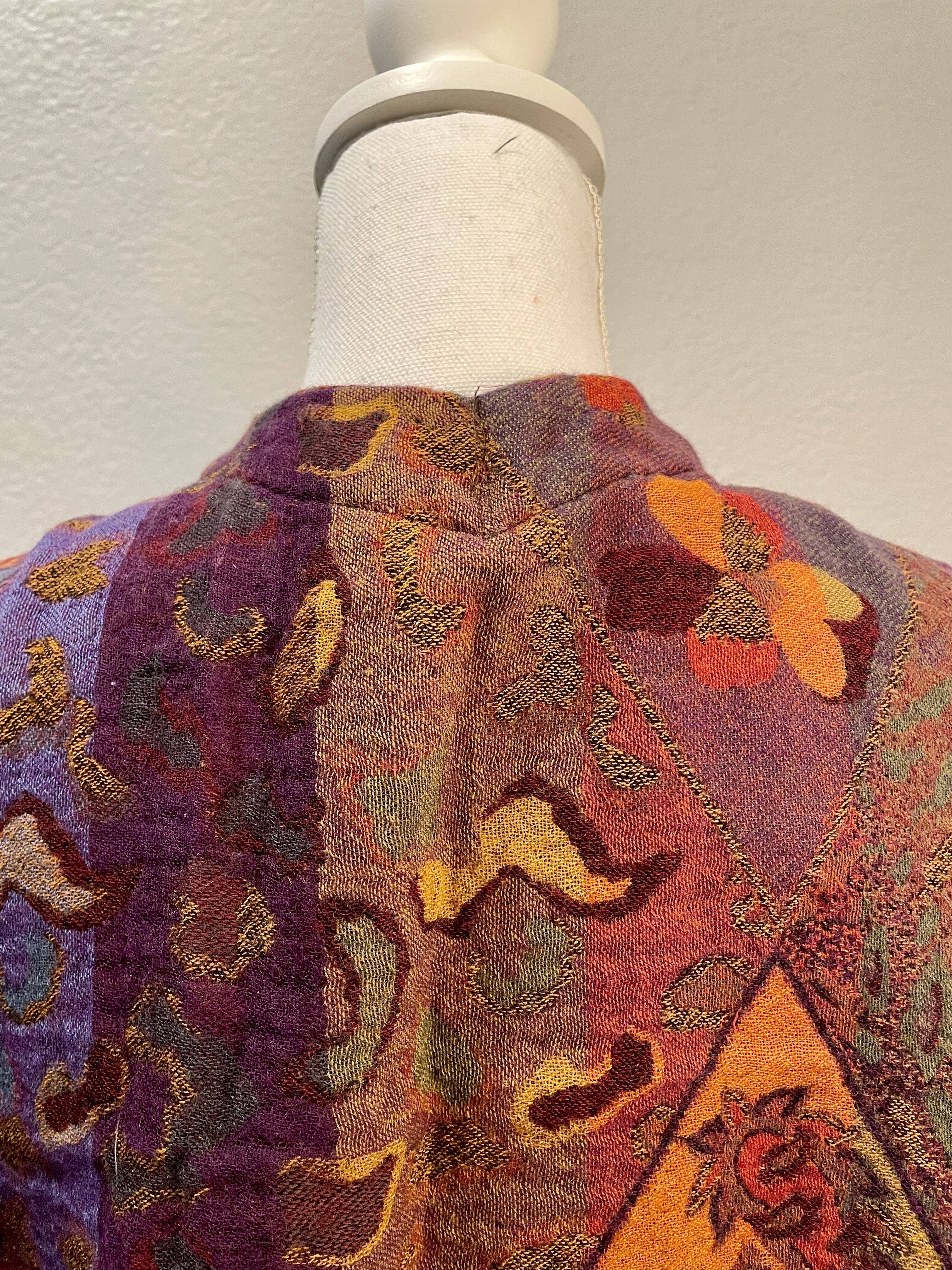 In Style Scarves - Vendita all'ingrosso Poncho - Donna - Poncho-Cappa 515 in pura lana Merino australiana, colore prugna6