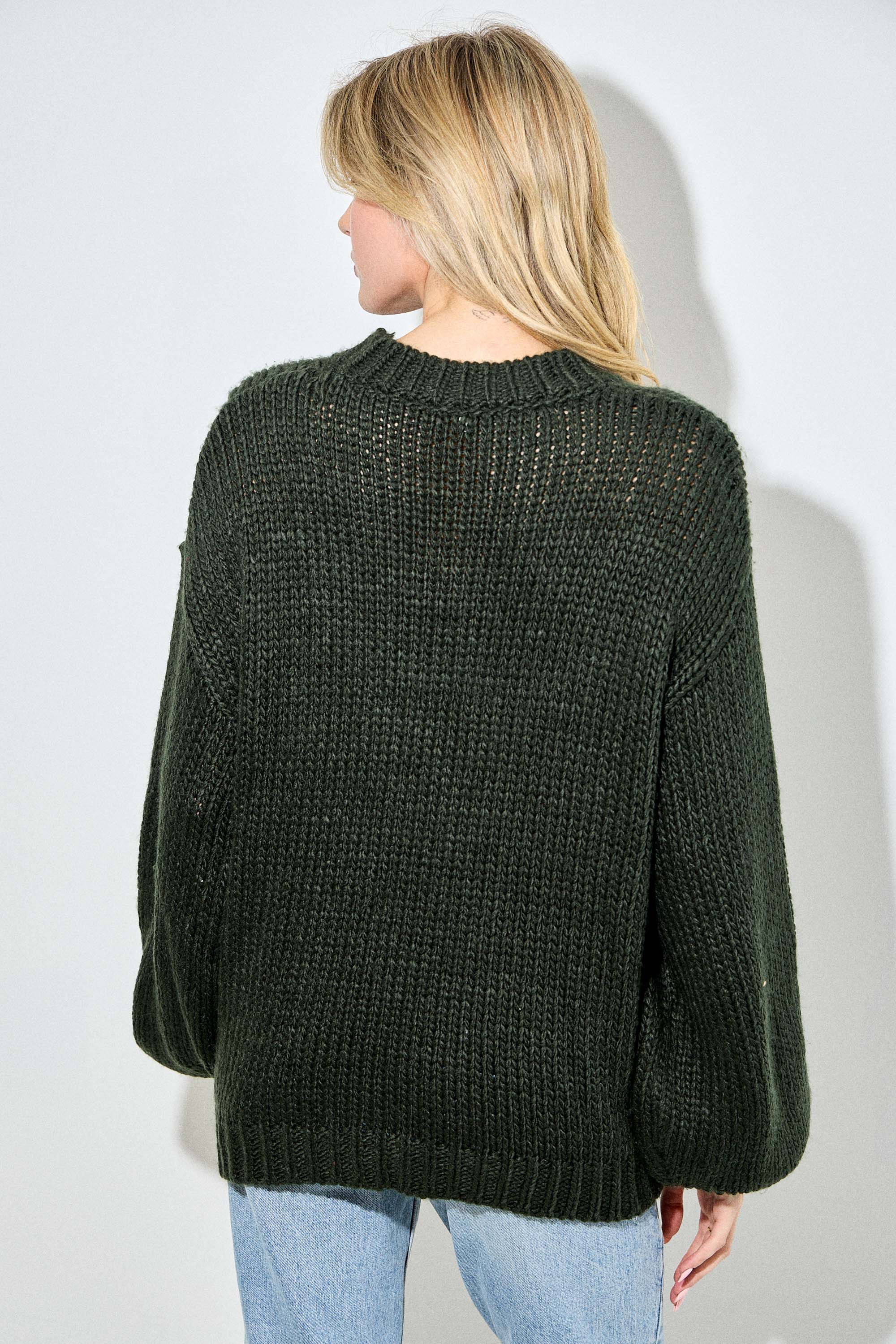 Baevely by Wellmade USA - Wholesale Knit Sweater - Women's - COWBOY BOOTS WITH RIBBON KNIT SWEATER3