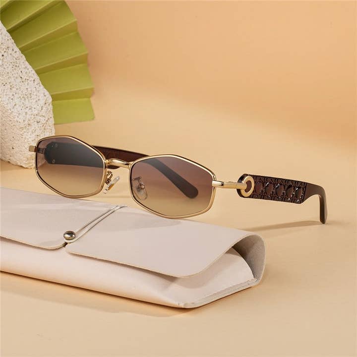 Lunettes de soleil à monture polygonale pour la vente par Mirazshoes WholeSale