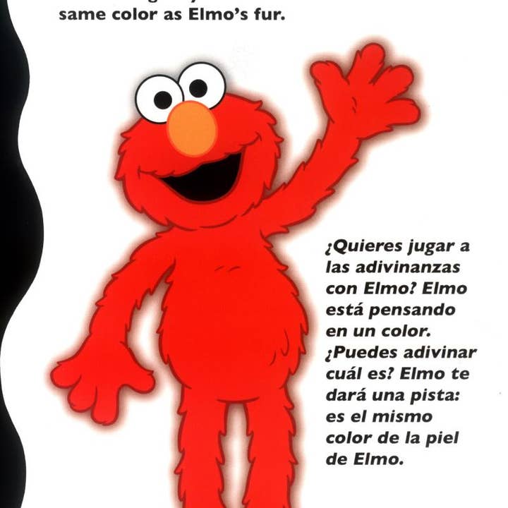 REMOVED BRAND - Wholesale Preschool Book (3-5) - Elmo's Guessing Game About Colors bilingual1