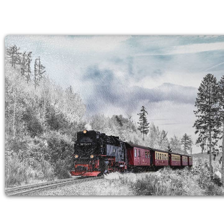 Train Cutting Board for wholesale by Traci's Fun Creations