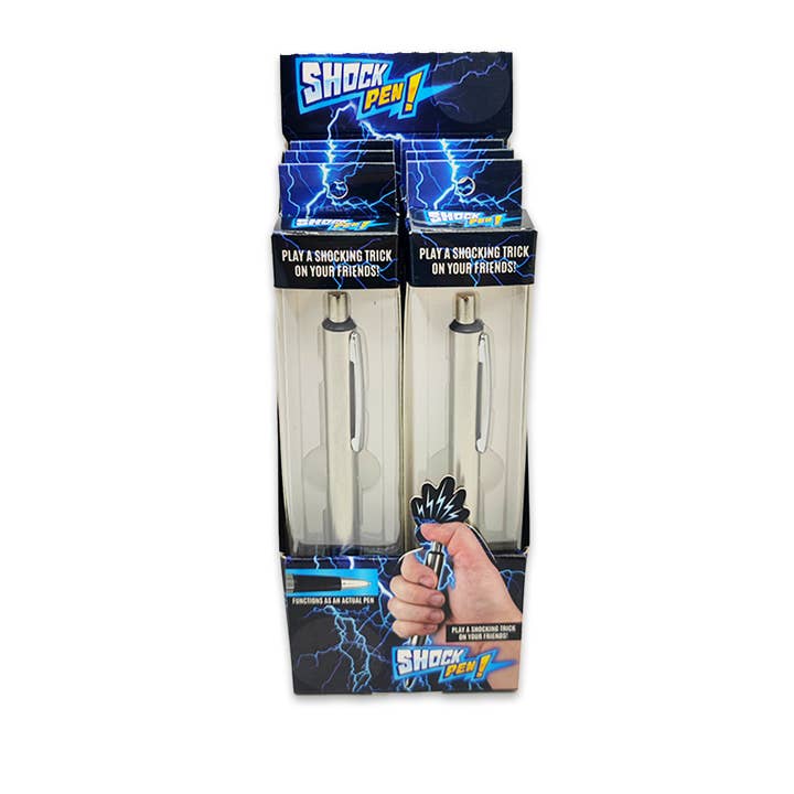 Novelty Brands - Wholesale Pen - Practical Joke Gag Shock Pen - 6 Piece Display