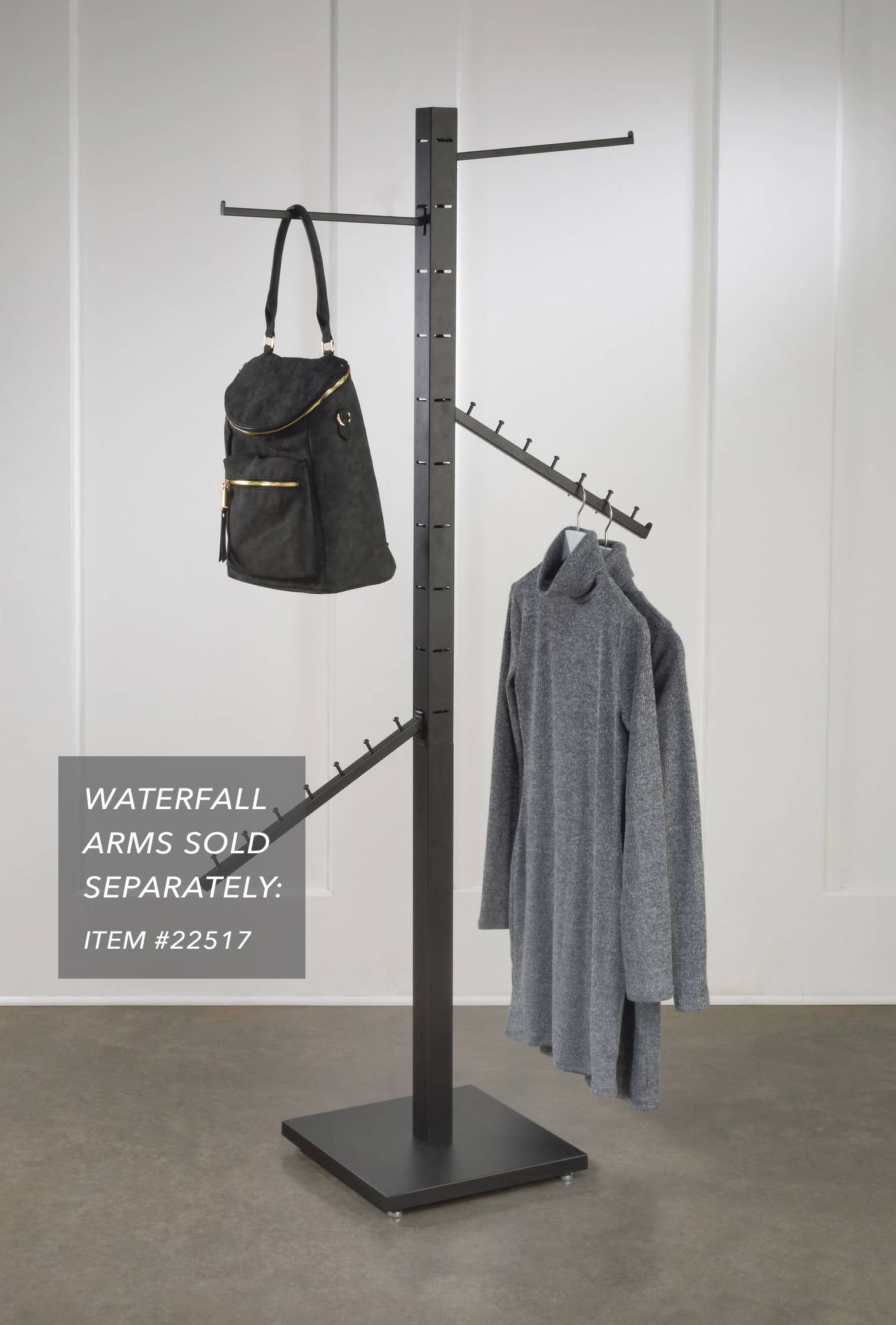 Tripar International - Vente Support/étui pour présentoir - Présentoir sur pied à 4 faces avec 12 bras réglables6