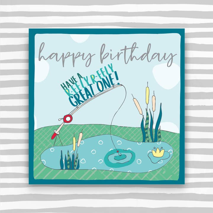 Pesca - Tarjeta de Felicitación de Cumpleaños (OC05) para venta al por mayor de Molly Mae Ltd