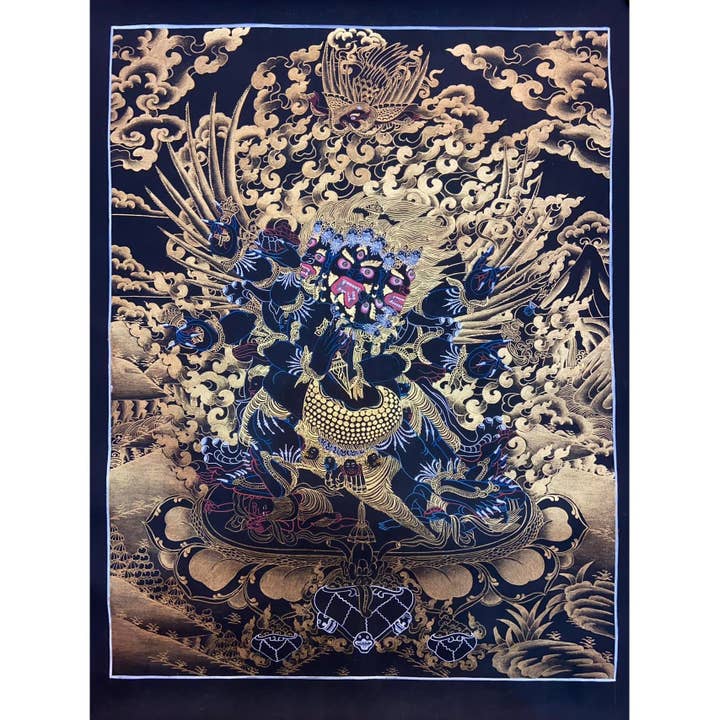 Vajrakilaya Masterpiece Thangka for wholesale by Art Of Tibet