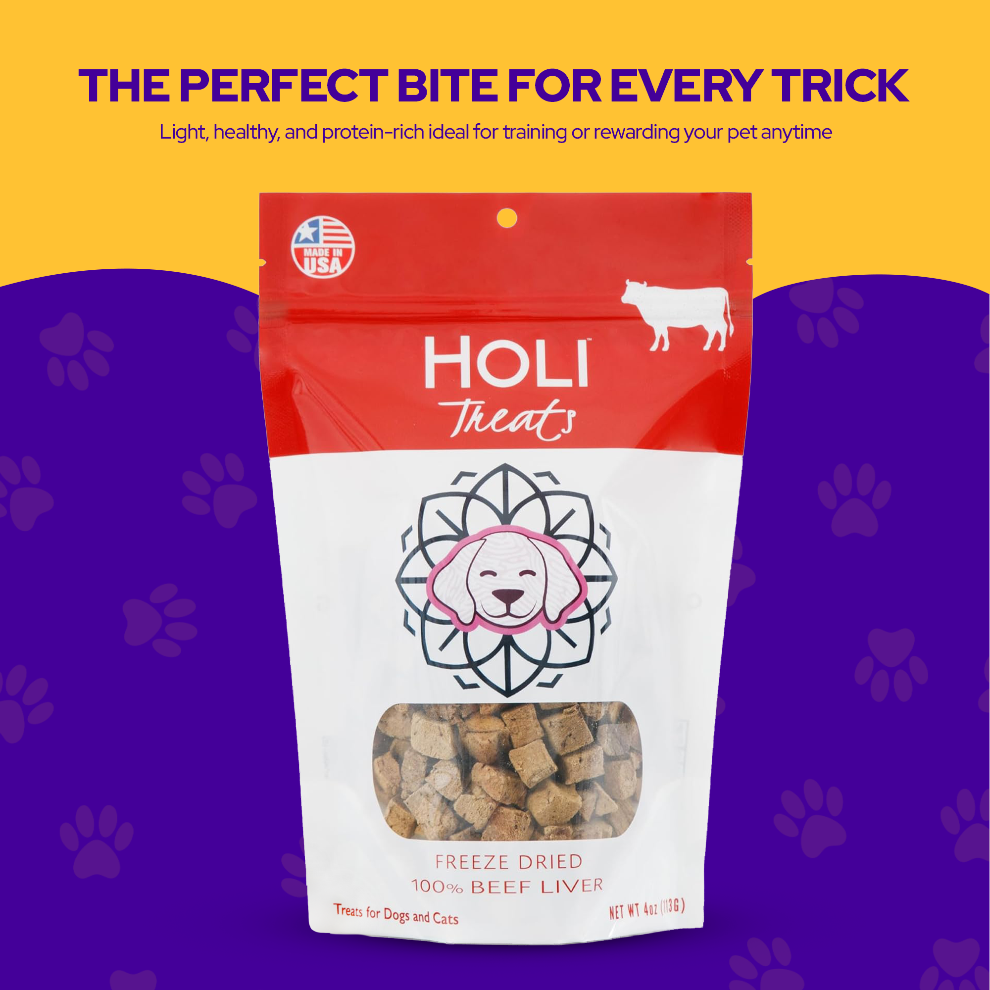 HOLI - Wholesale Pet Treats - Dog - Beef Liver Dog Treats - All Natural - Freeze Dried5