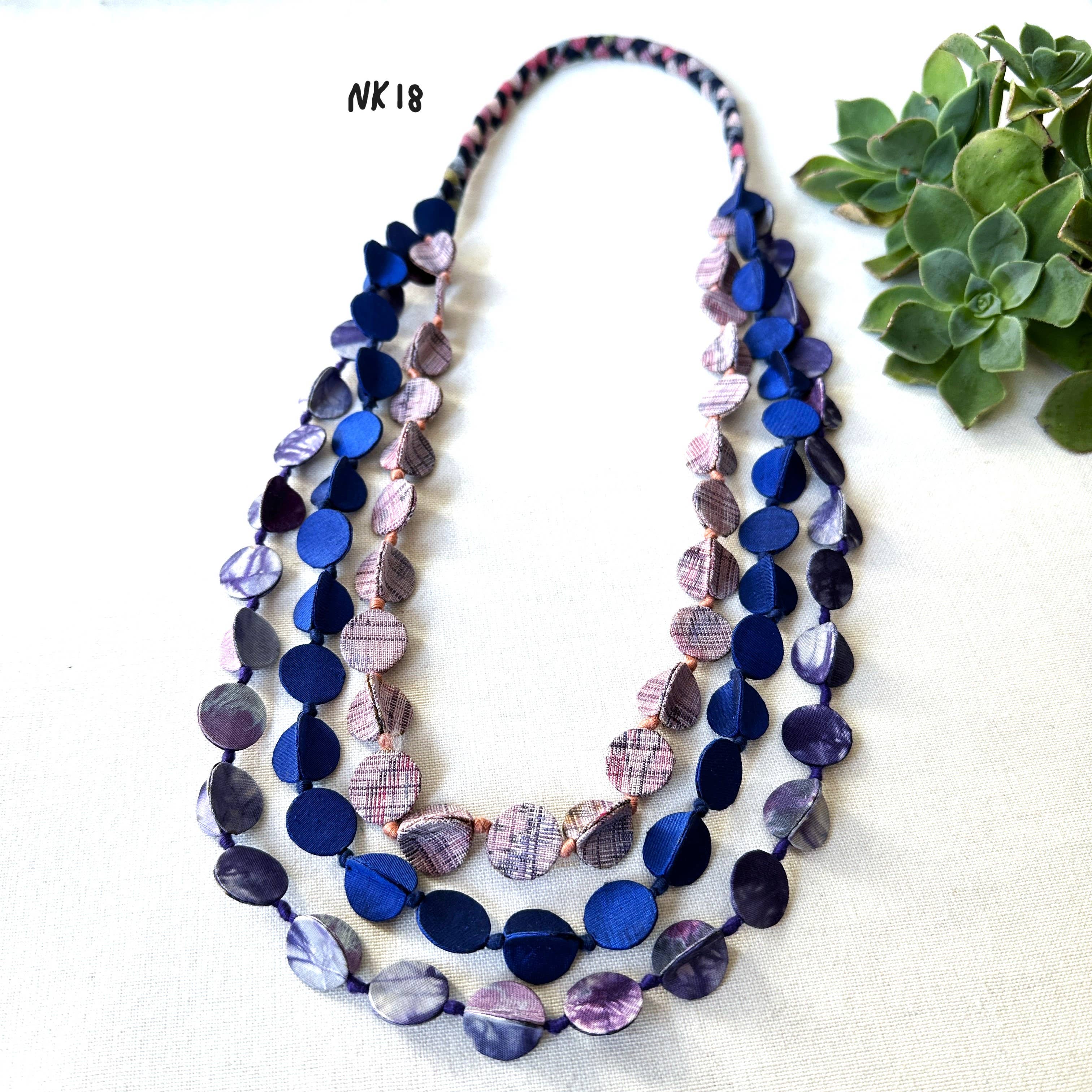 Sophie Silks - Vente Colliers plastrons - Collier kimono en corde à trois brins18