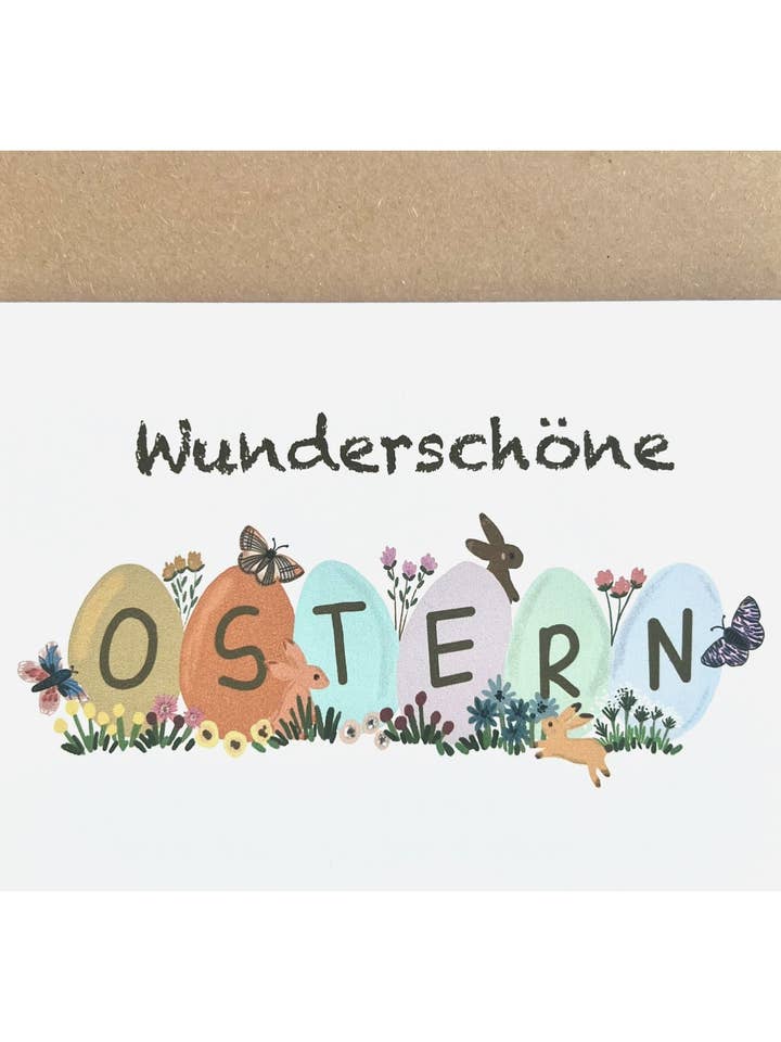 Kleurrijke Bloemige Eieren | Paaskaart voor wholesale door Colourina Design