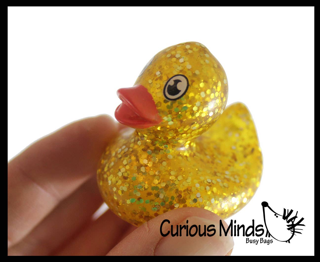 Curious Minds Toys - Wholesale Squishy Toy - Kids & Baby - 1 Small Glitter Rubber Ducks - Rubber Duckies - Cute Novelty2