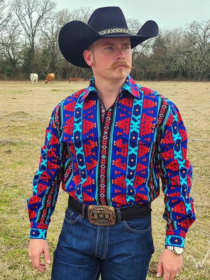 Western Wits - Wholesale Button Down Shirt - Men's - *ADULT* The Buckaroo Button Up