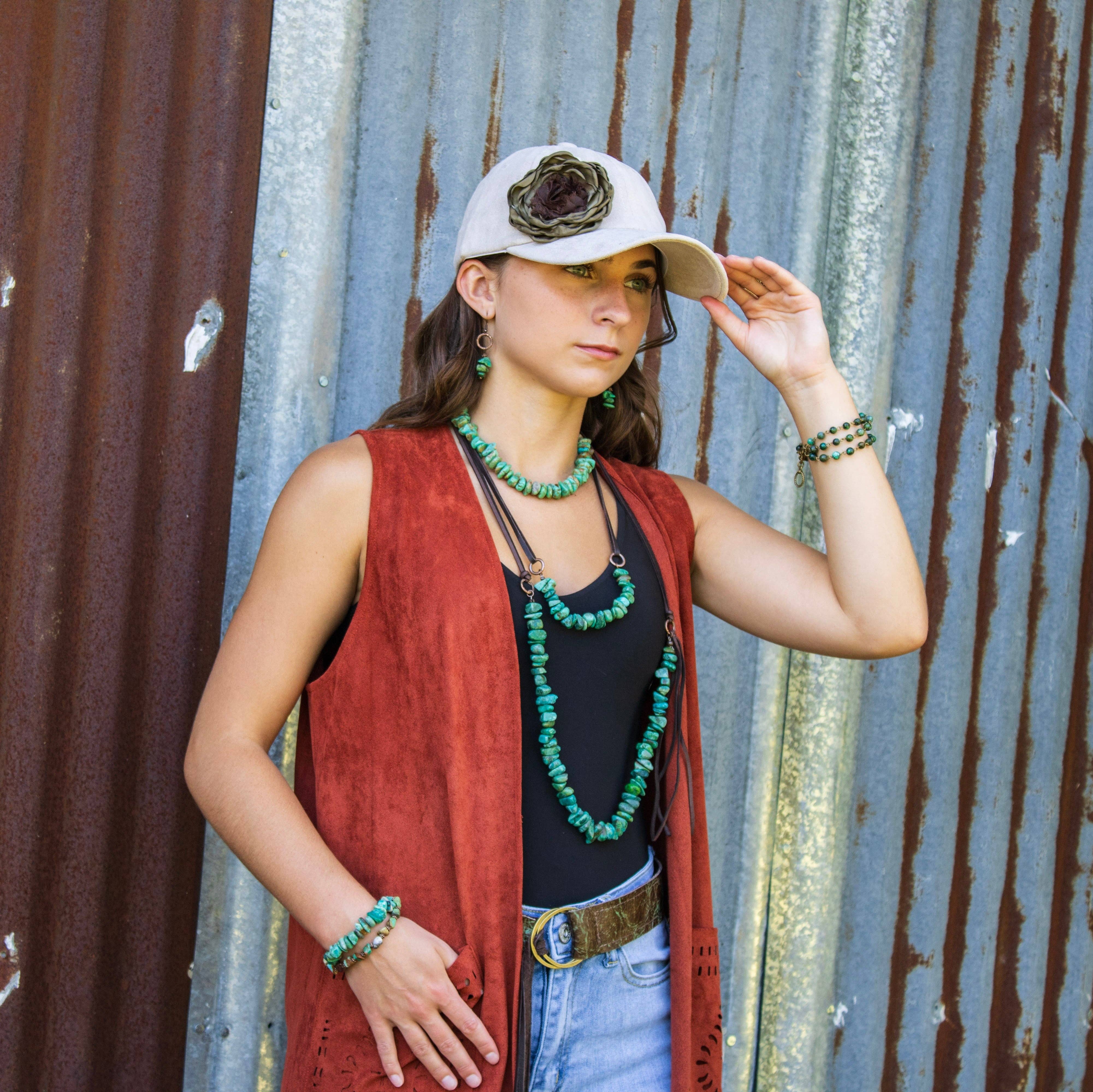 The Jewelry Junkie – Engroshandel Hængeøreringe og creoløreringe – Naturlige turkis stablet Gemstone øreringe 245q2