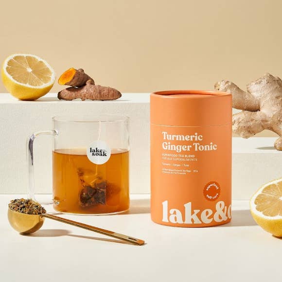 Lake & Oak Tea Co. - Wholesale Health/Detox Tea - Turmeric Ginger Tonic - Superfood Tea1