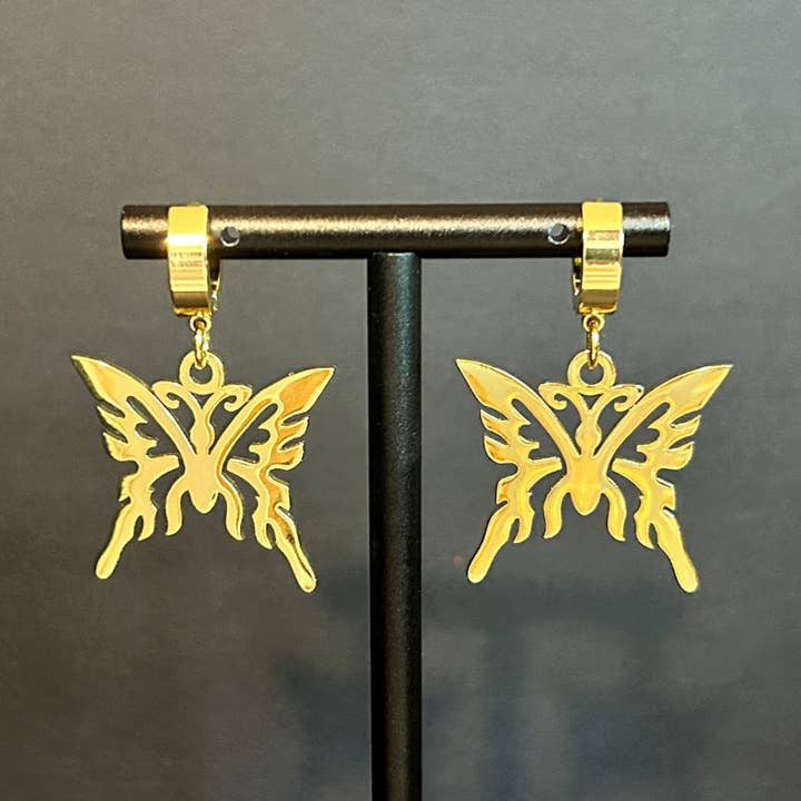 Mariah Vlinder Oorbellen in Goud | DIPHDA voor wholesale door DIPHDA