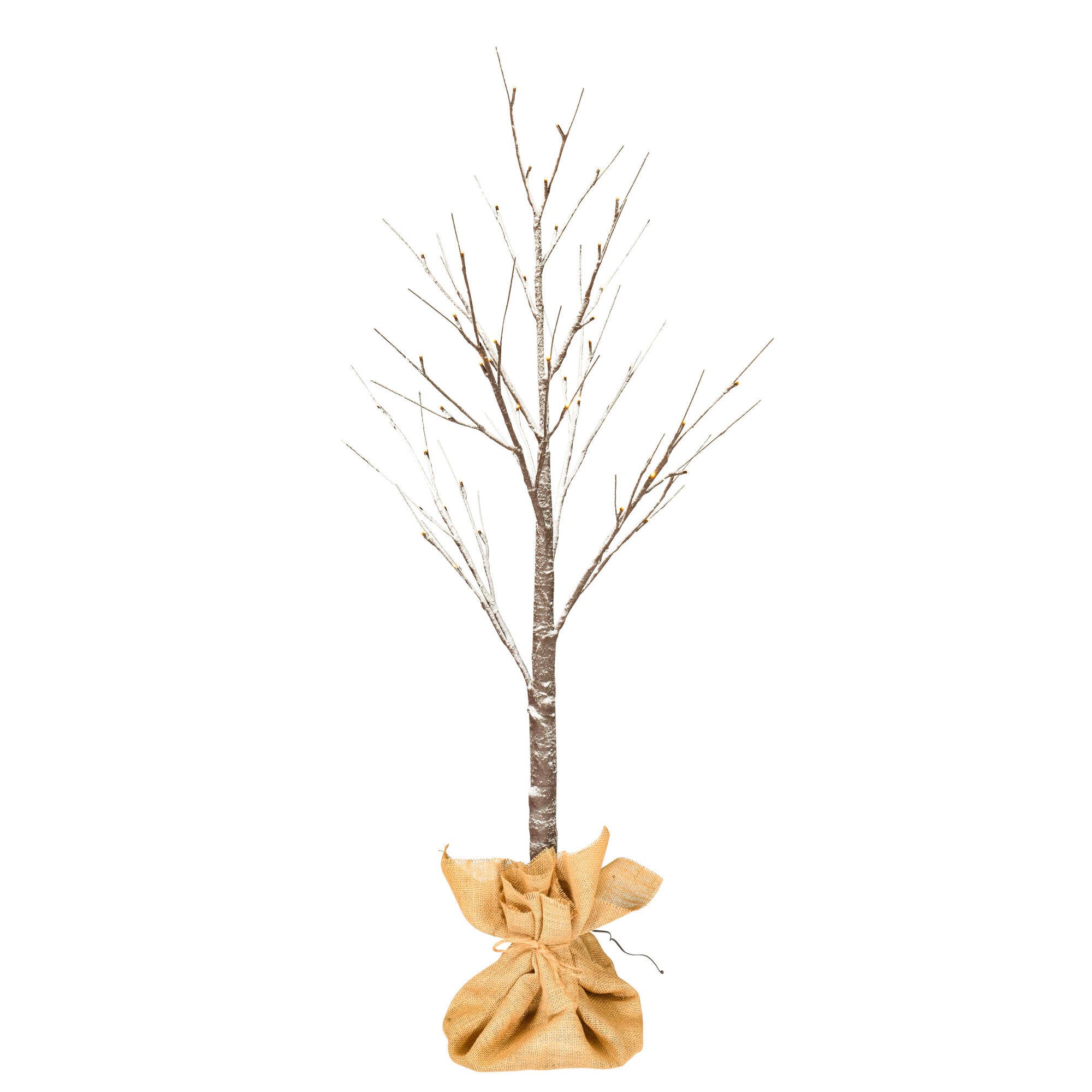 Vickerman 4' Brown Frosted Twig Tree LED 48WW for wholesale on Faire1