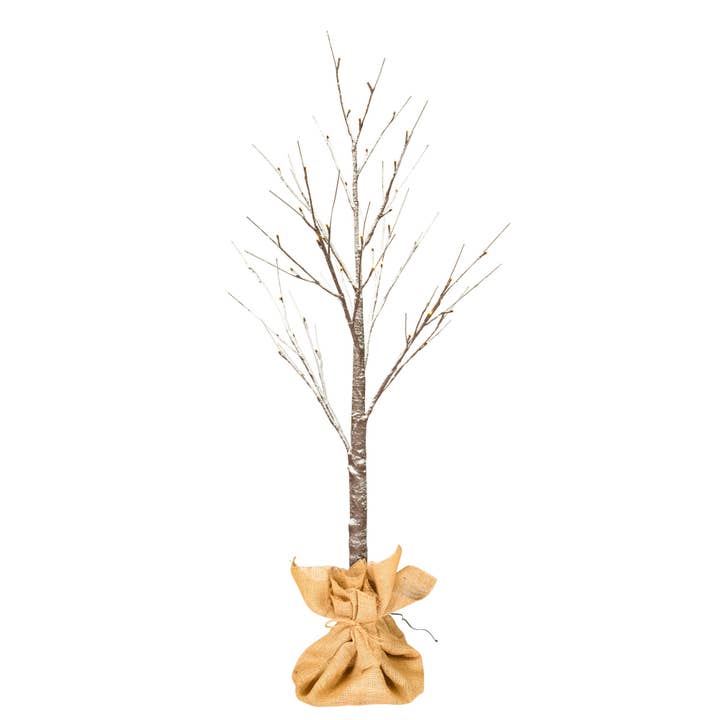 Vickerman 4' Brown Frosted Twig Tree LED 48WW for wholesale on Faire1