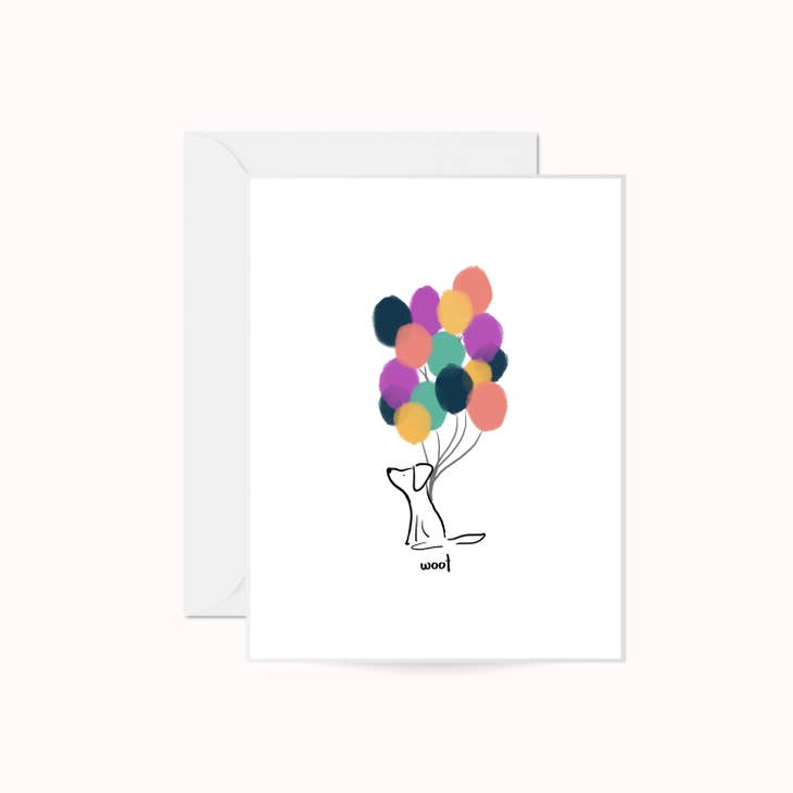Anna Whitham Co. - Wholesale Birthday Card - Balloon Dog Greeting Card