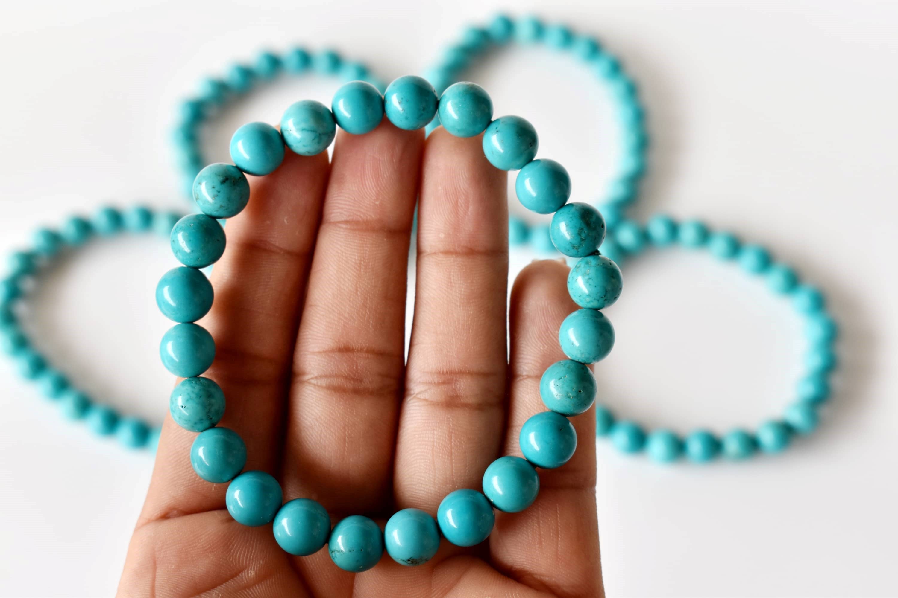 Soothing Crystals - Wholesale Beaded Bracelet - Healing Bracelet | Turquoise Howlite | Gemstone Bracelet5