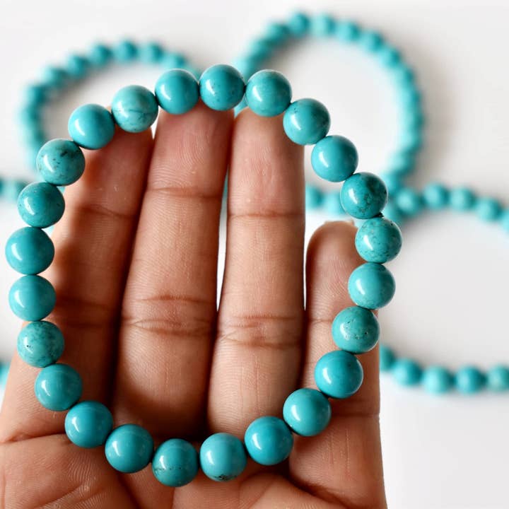 Soothing Crystals - Wholesale Beaded Bracelet - Healing Bracelet | Turquoise Howlite | Gemstone Bracelet5