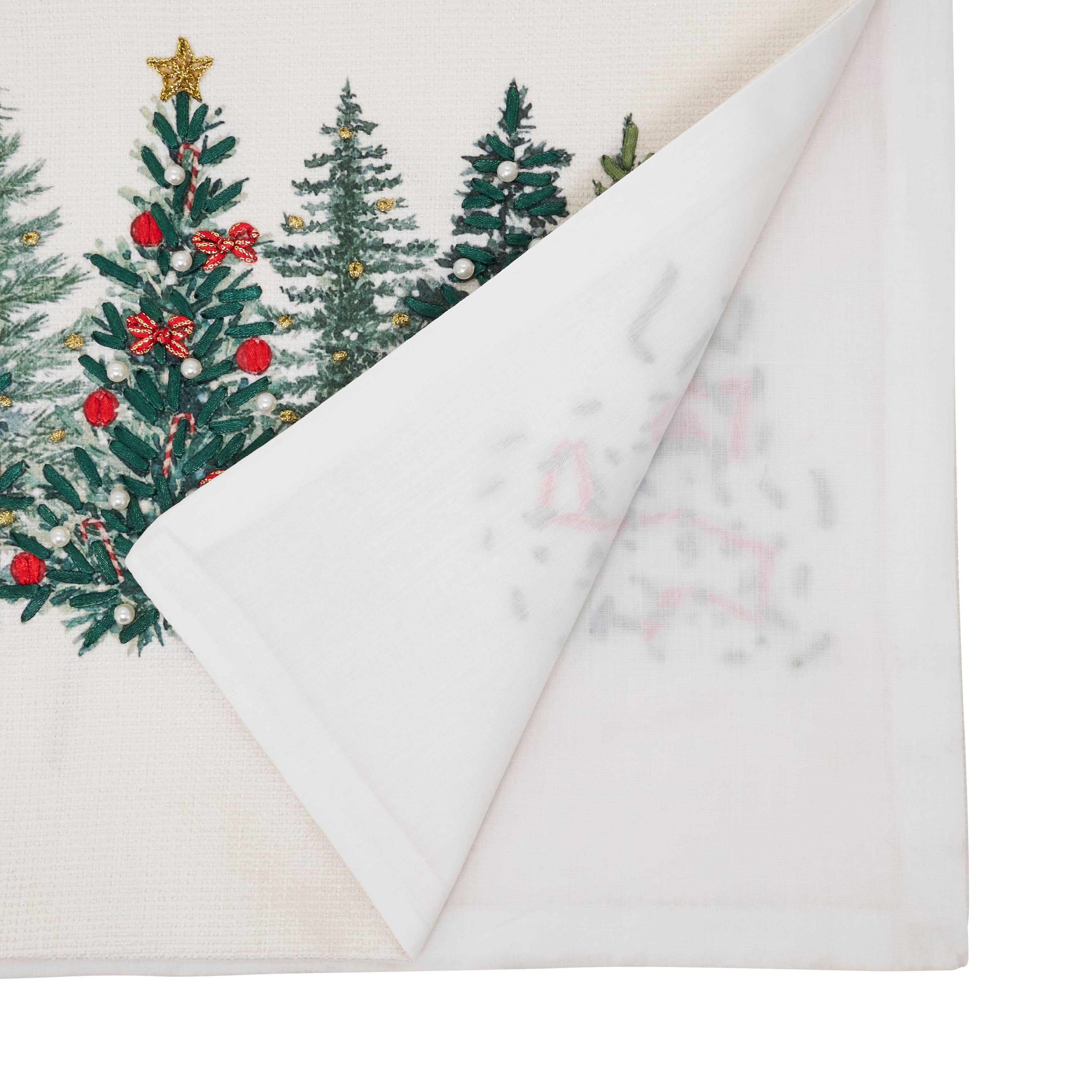 Multi Christmas Tree Design Table Runner for wholesale on Faire1