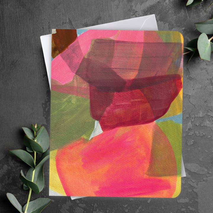 Michele Renee Atelier - Wholesale Everyday Greeting Card - Playful Abstract Greeting Card – Bright Colors – Blank Inside7
