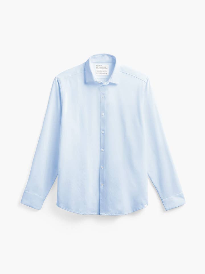 Chemise habillée AeroZeroº pour hommes - Bleu Chambray (MPS) pour la vente par Ministry Of Supply