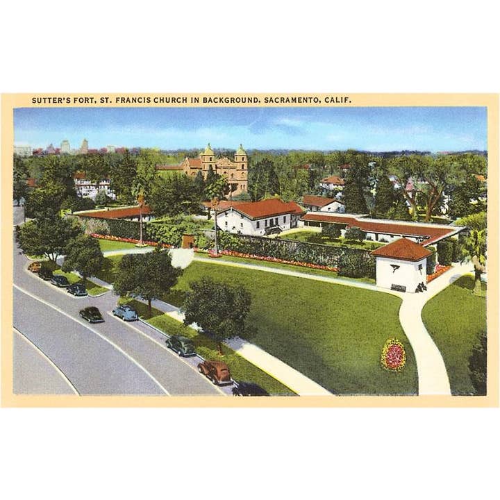 Found Image Press - Wholesale Sticker - Sticker CA-35 Sutter's Fort, Sacramento