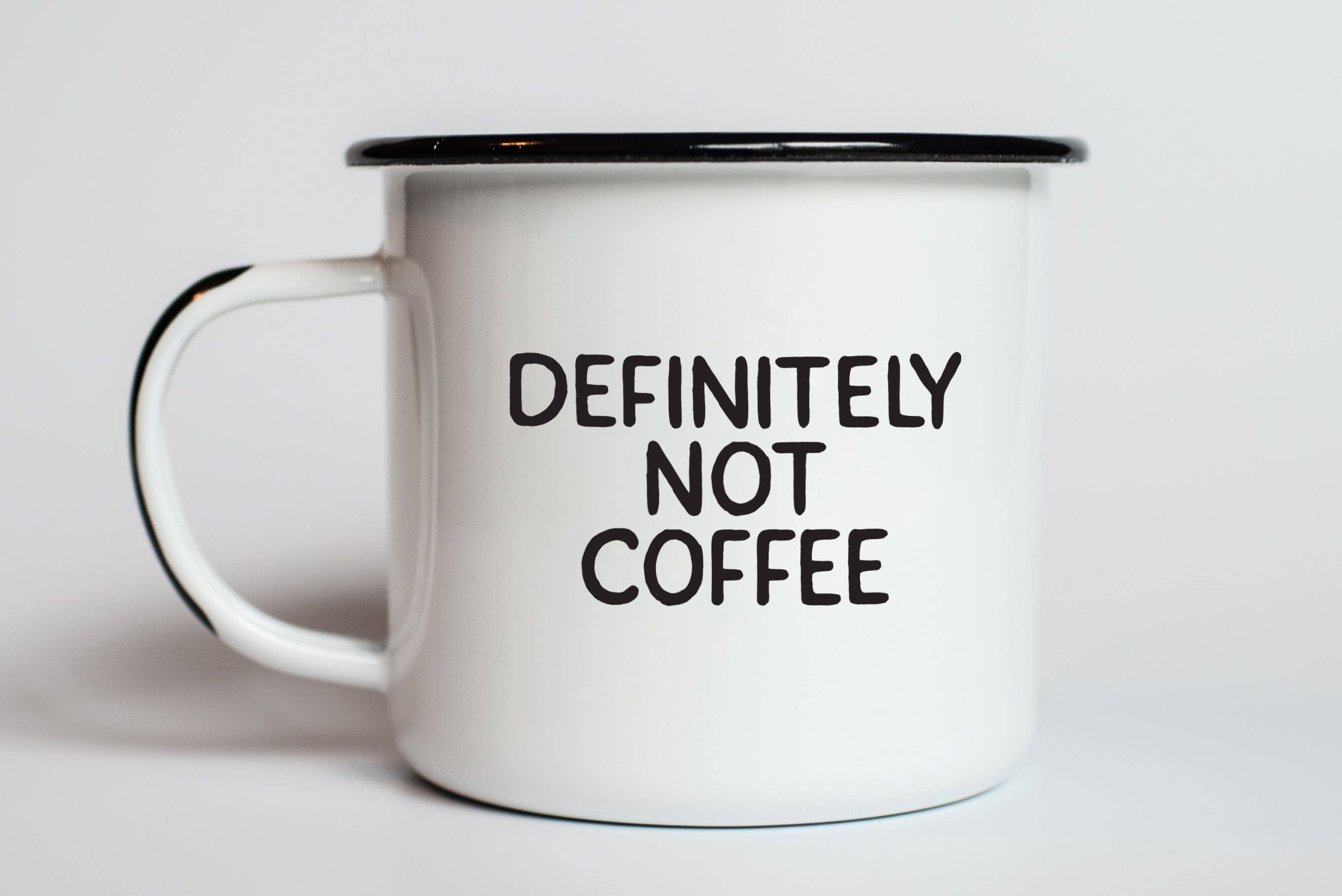 Swag Brewery - Wholesale Coffee Mug - Definitely Not Coffee | Enamel Mug3