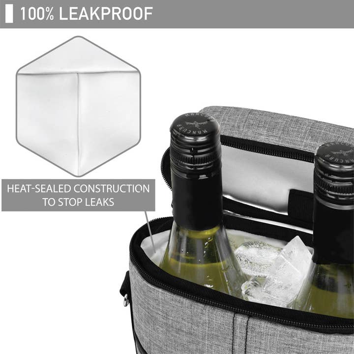 OPUX – Großhandel Weintasche – Weintragetasche für 2 Flaschen11