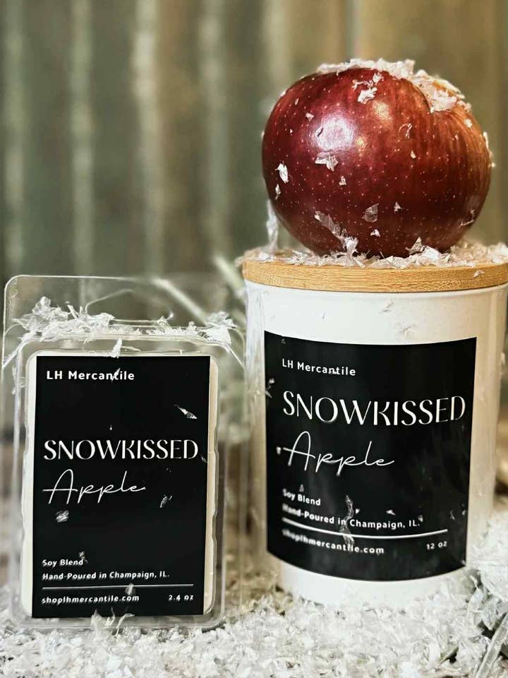 Vela Navideña de Manzana Besada por la Nieve | Vela de Invierno para venta al por mayor de LH Mercantile