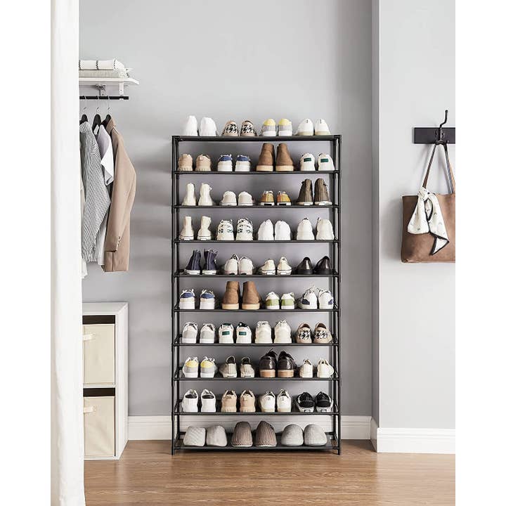 10-Tier Shoe Rack for Closet Holds Up to 40 Pairs Shoes - for wholesale by Greenwestons