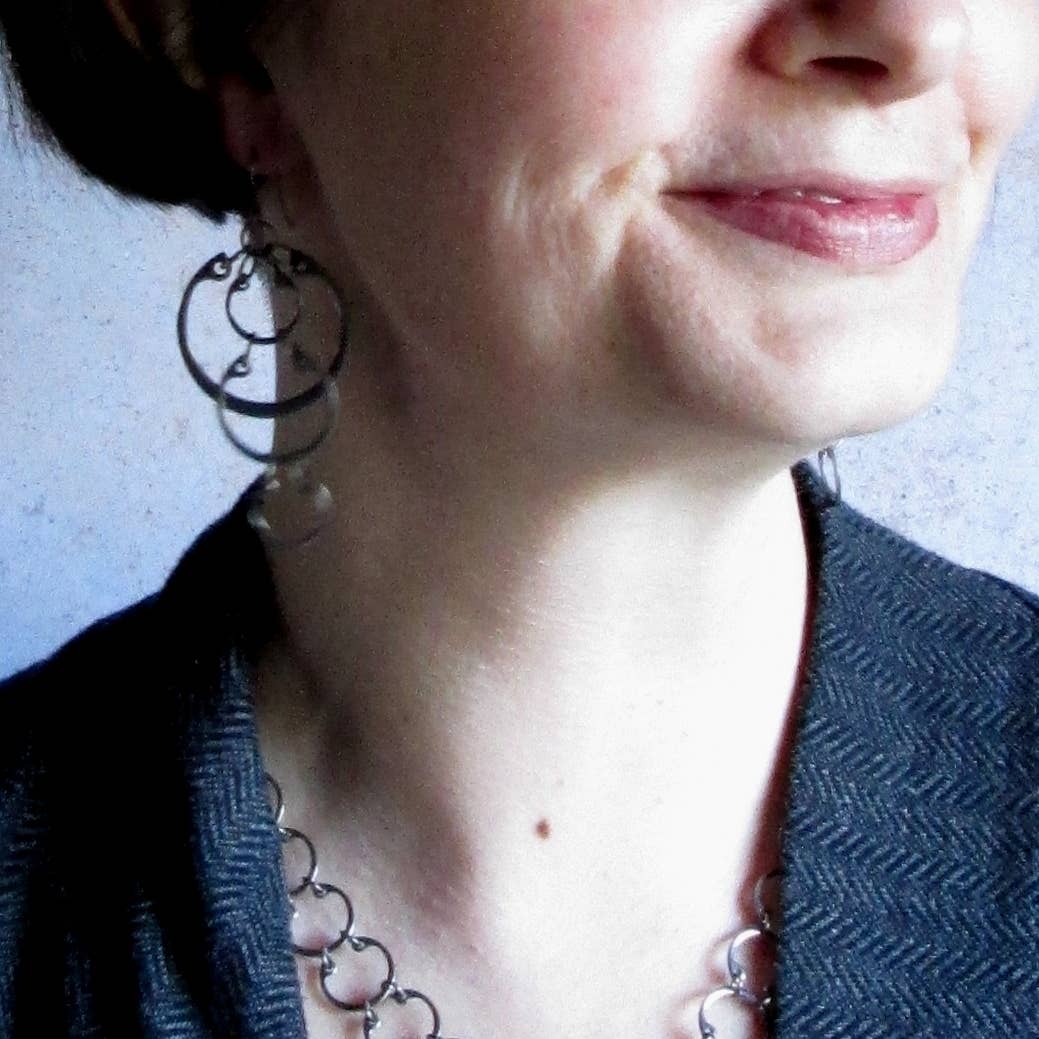 Wraptillion - Wholesale Dangle Earrings - Cascading Circles Earrings (Large)3