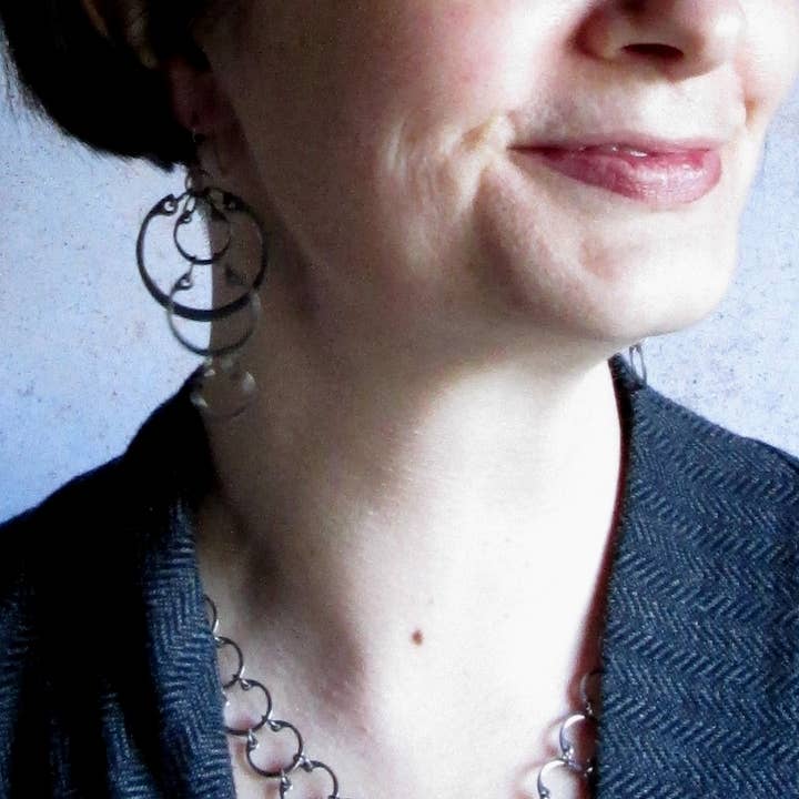 Wraptillion - Wholesale Dangle Earrings - Cascading Circles Earrings (Large)3