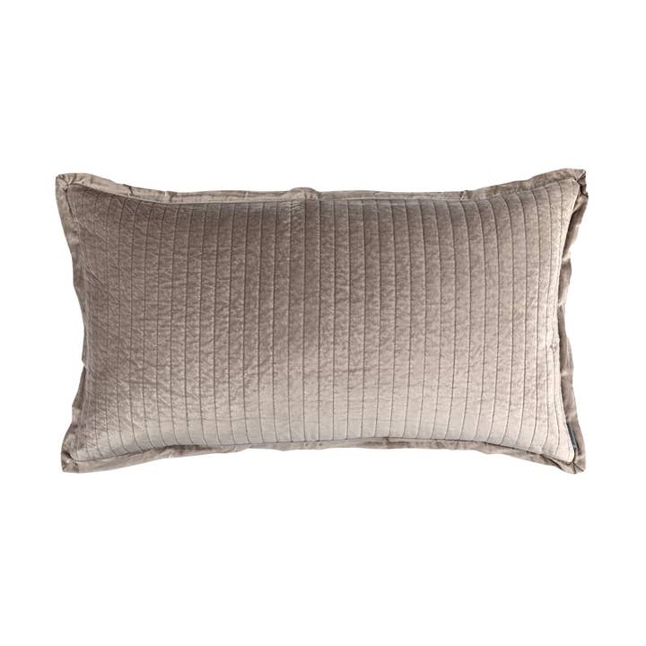 Aria Almofada Rei Acolchoada Raffia Mate Veludo 20X36 por atacado de Lili Alessandra