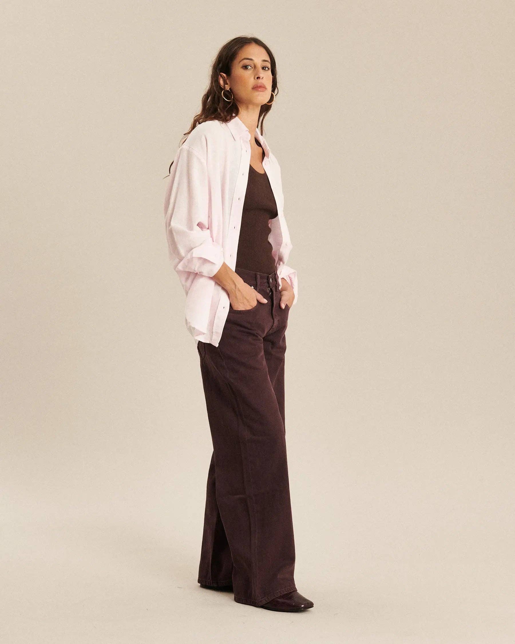 LABDIP - Wholesale Jeans - Women's - RIVER DENIM DYE FIG - BORDEAUX BOYFRIEND JEANS2