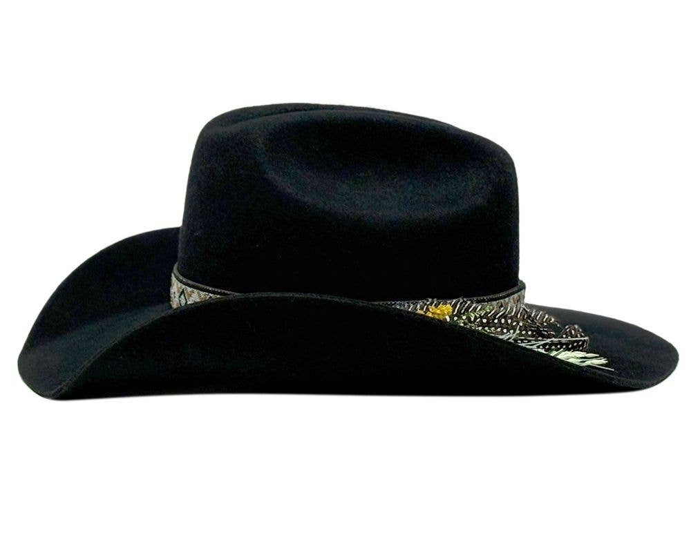 Epoch hats - Wholesale Cowboy Hat - Women's - Australian Wool Felt Western Cowboy Hat with Flower11