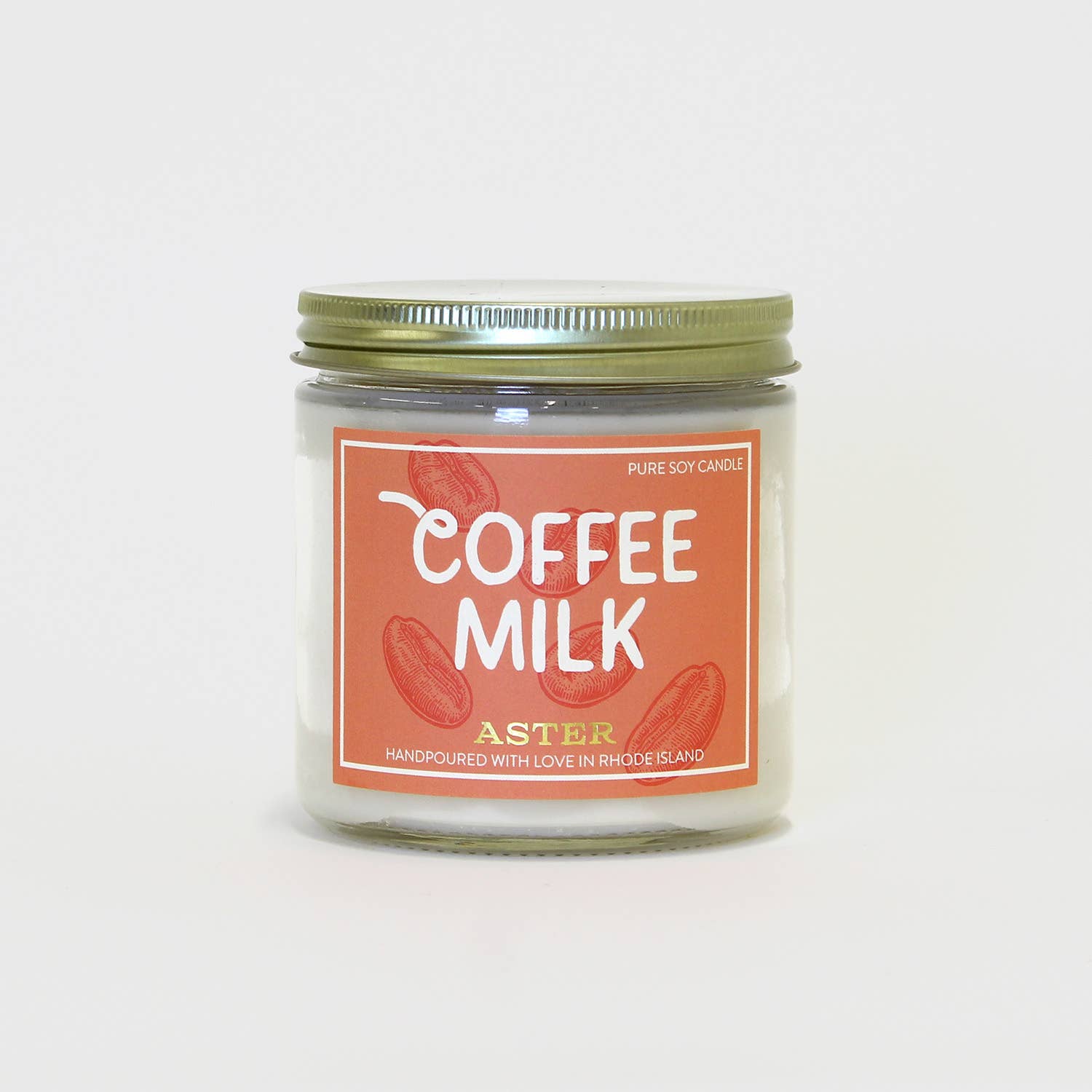 Aster Candle - Wholesale Jar/Filled Candle - Coffee Milk Candle - 4oz, 16oz5