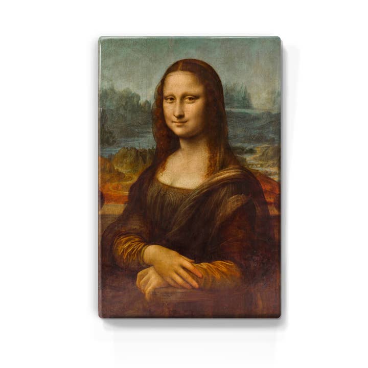 Impression sur laque - Portrait_mona lisa - Léonard de Vinci - 19,5 x 30 cm - LP029 pour la vente par Laqueprint