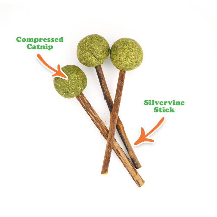Meowijuana - Wholesale Catnip - Lollies - Silvervine Sticks With Catnip