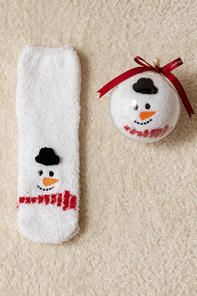 UNISHE - Wholesale Socks - Women's - Cartoon Christmas Fleece Socks MOQ 5Pairs ZZKF3039